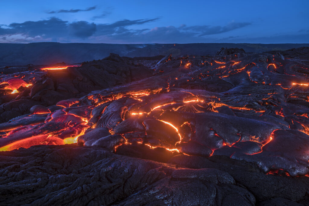 Lava flow in Hawaii